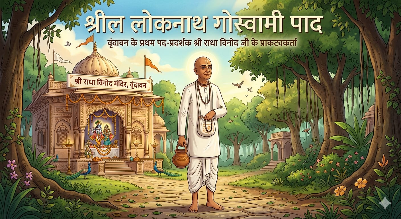वृंदावन के प्रथम पथ-प्रदर्शक: राधा विनोद के प्यारे श्री लोकनाथ गोस्वामी की अनकही गाथा