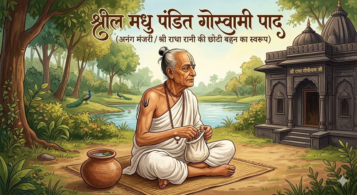 श्री गोपीनाथ के प्राणप्रिय श्री मधु पंडित गोस्वामी: भक्ति और सेवा की मूक क्रांति