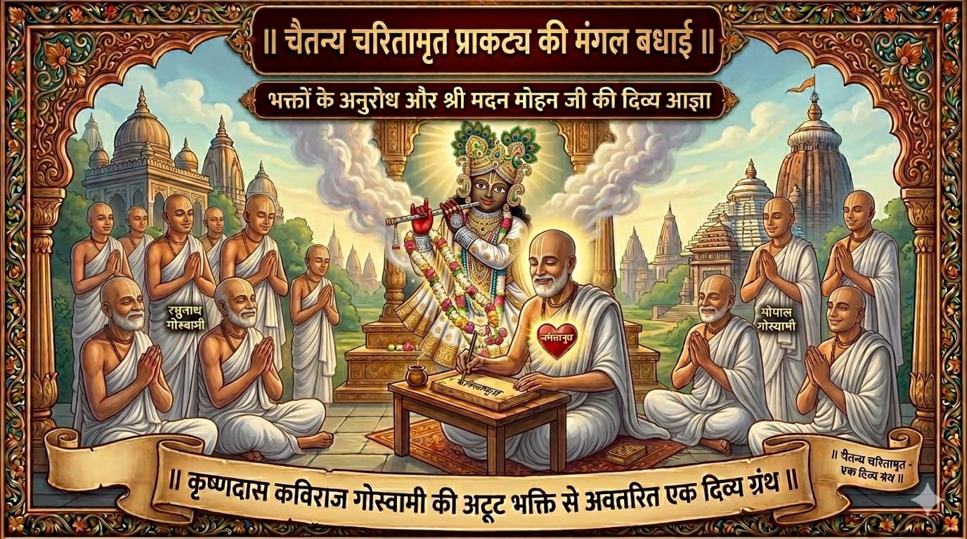  श्री चैतन्य चरितामृत प्रकाट्य विशेष लेख : प्राकट्य की मंगल बधाई 