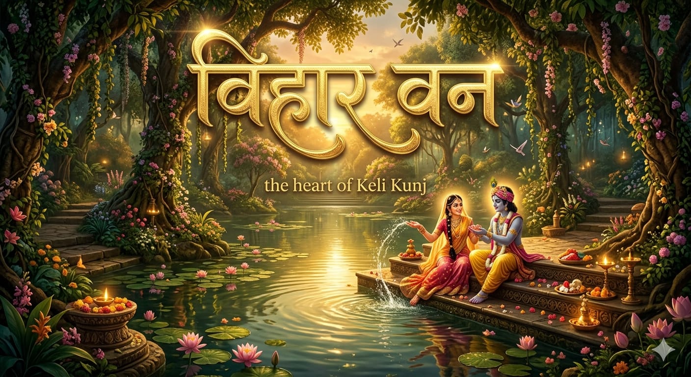 श्री विहार वन: जहाँ थिरकते हैं युगल सरकार के चरण और गूँजती है नित्य रास की मधुर ध्वनि