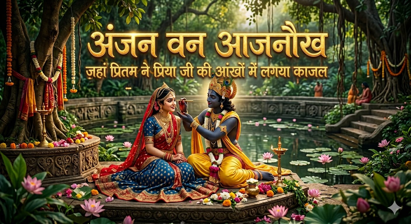 श्री अंजन वन: आजनौख जहाँ श्यामसुंदर ने स्वयं अपने हाथों से श्रीजी के लगाया था काजल 