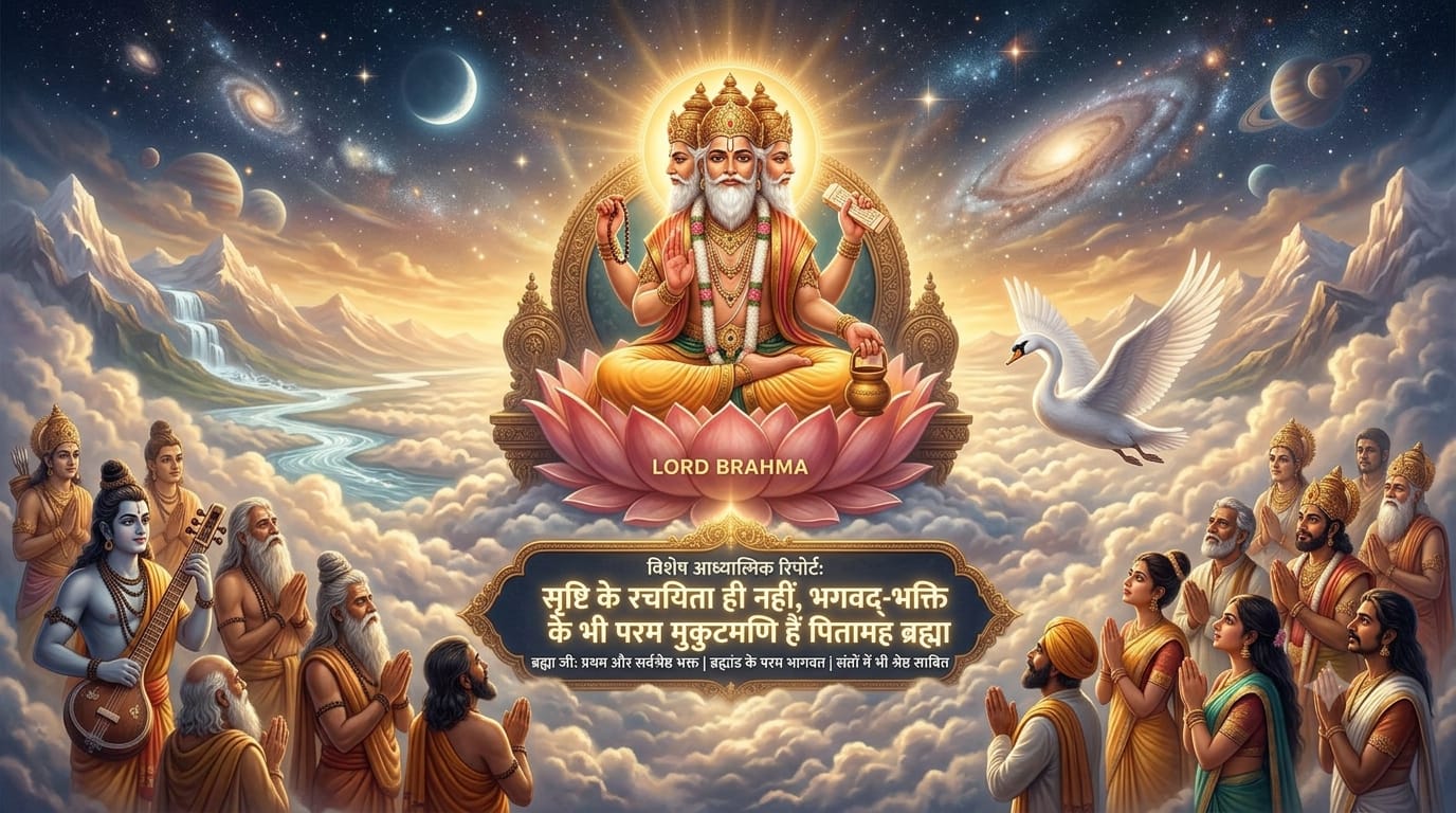  सृष्टि के रचयिता ही नहीं, भगवद्-भक्ति के भी परम मुकुटमणि हैं पितामह ब्रह्मा
