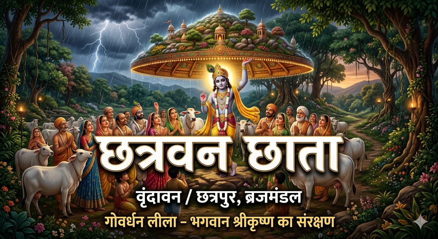 ब्रज का दिव्य वन जहां हुए इंद्र का मान मर्दन, भगवान ने गोवर्धन को बनाया था बृज का छत्र