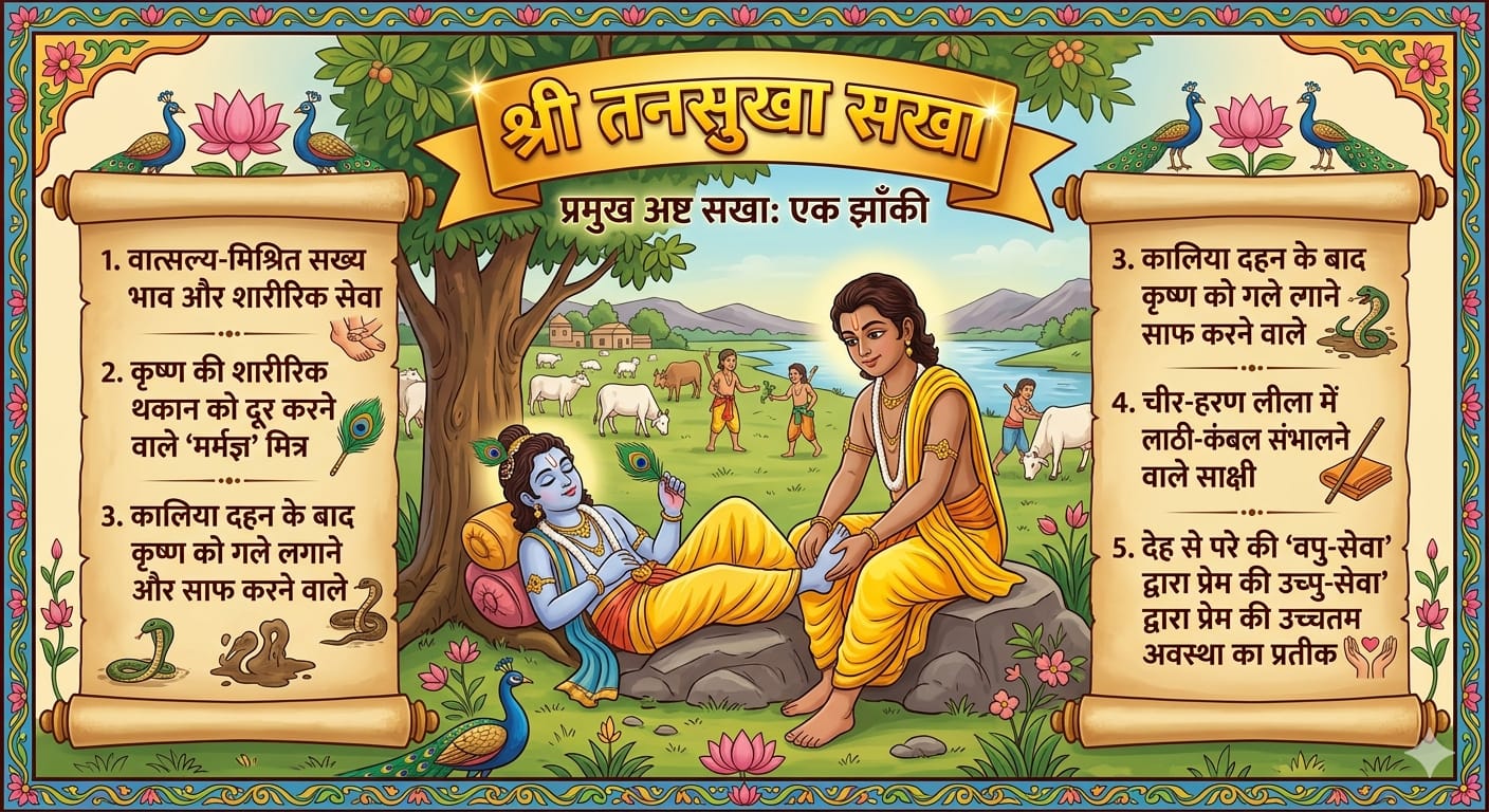 ब्रज के परम सखा श्री तनसुखा: देह और आत्मा के सुख का दिव्य संगम