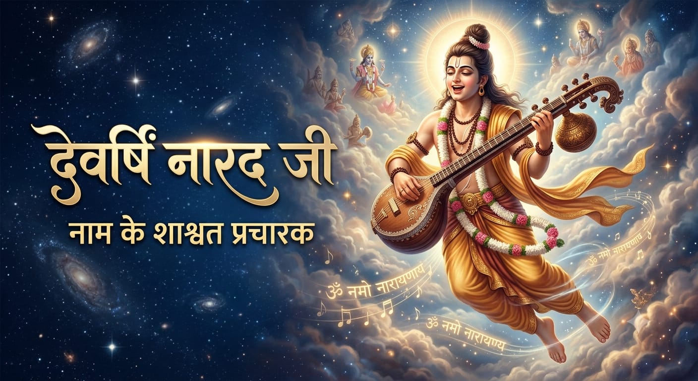 देवर्षि नारद: भक्ति-शिरोमणि एवं भगवन्नाम के शाश्वत प्रचारक