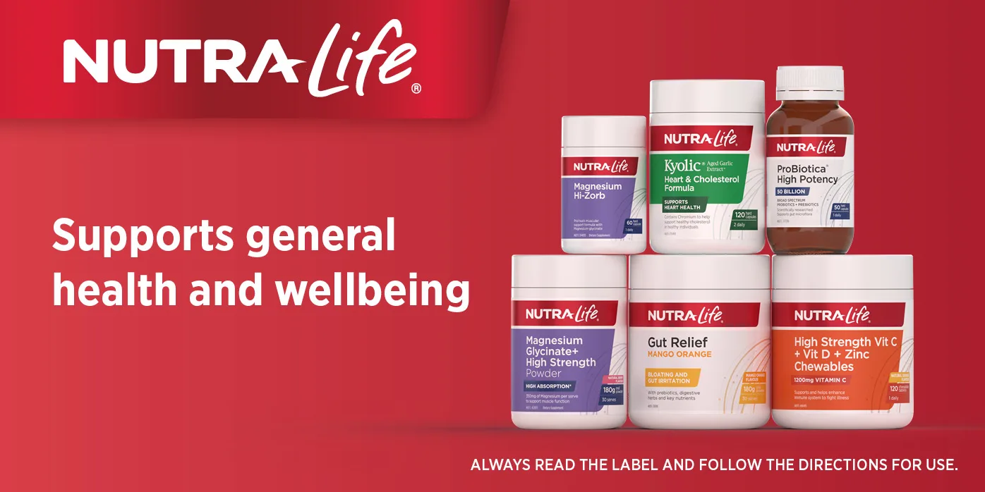 Supports general health and wellbeing. Always read the label and follow the directions for use.
