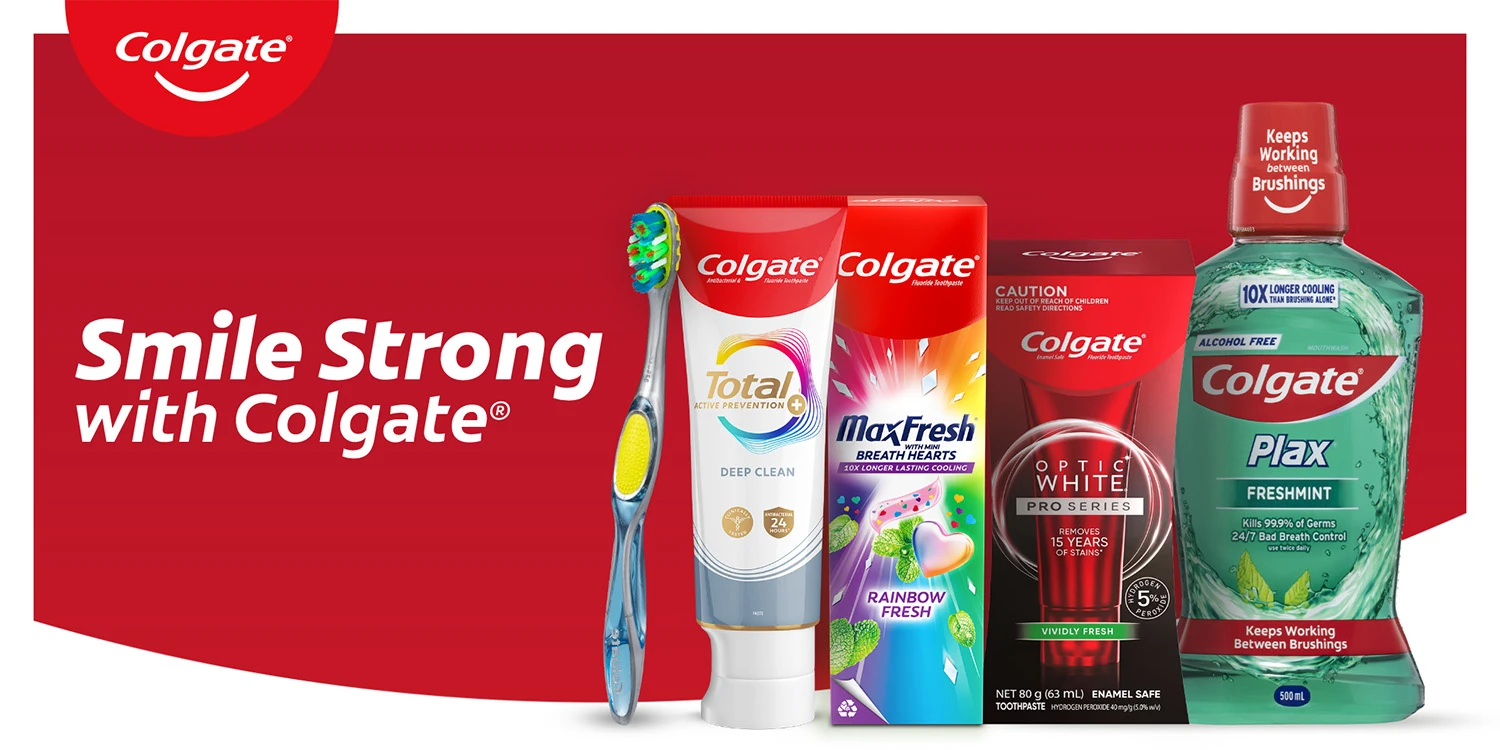 Smile strong with Colgate