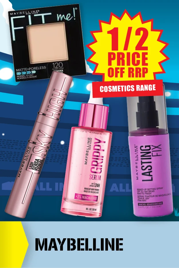 Home Page: Footy Finals Vertical Tile - Maybelline (Image)
