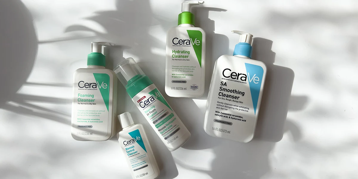 A variety of CeraVe cleansers