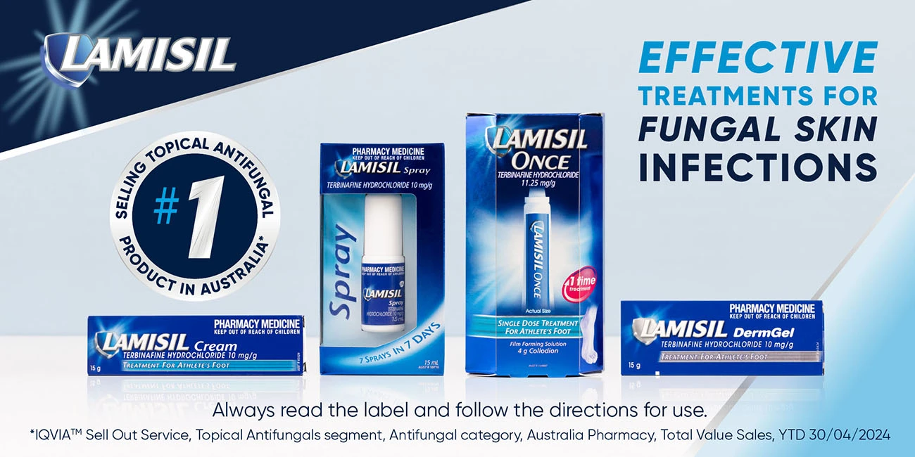 Effective treatment for fungal skin infections. Always read the label and follow the directions for use.