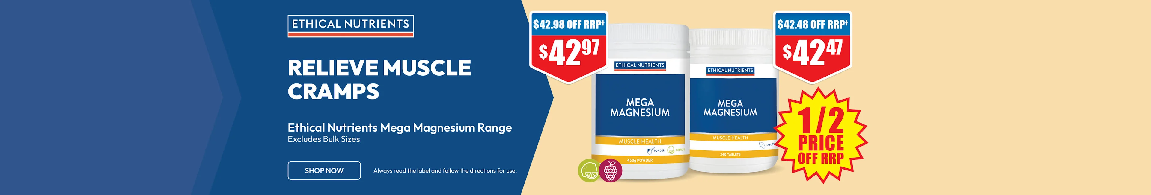 Ethical Nutrients Mega Magnesium half price off rrp