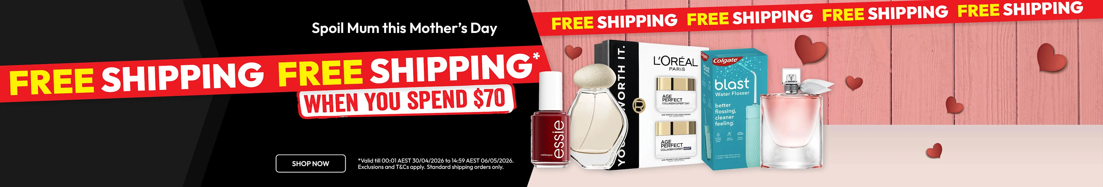 Free Shipping when you spend $70