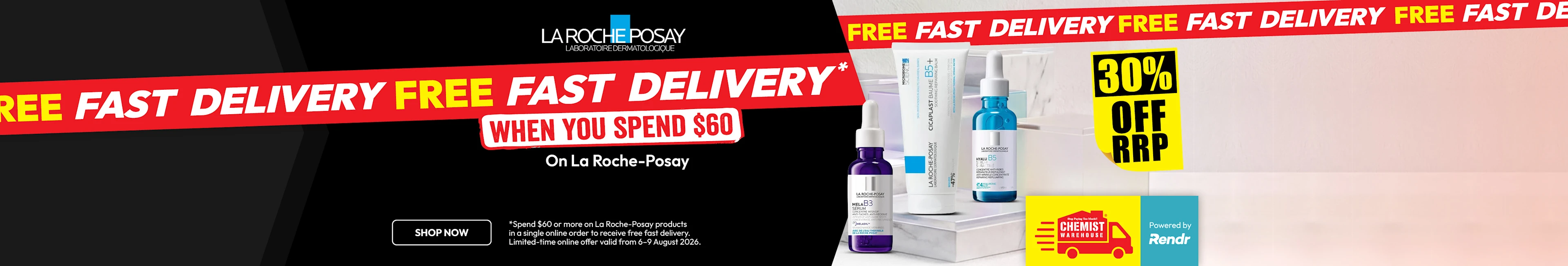 Free Fast Delivery when you spend $60