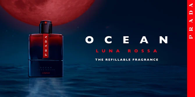 Prada Ocean Luna Rossa the refillable fragrance 