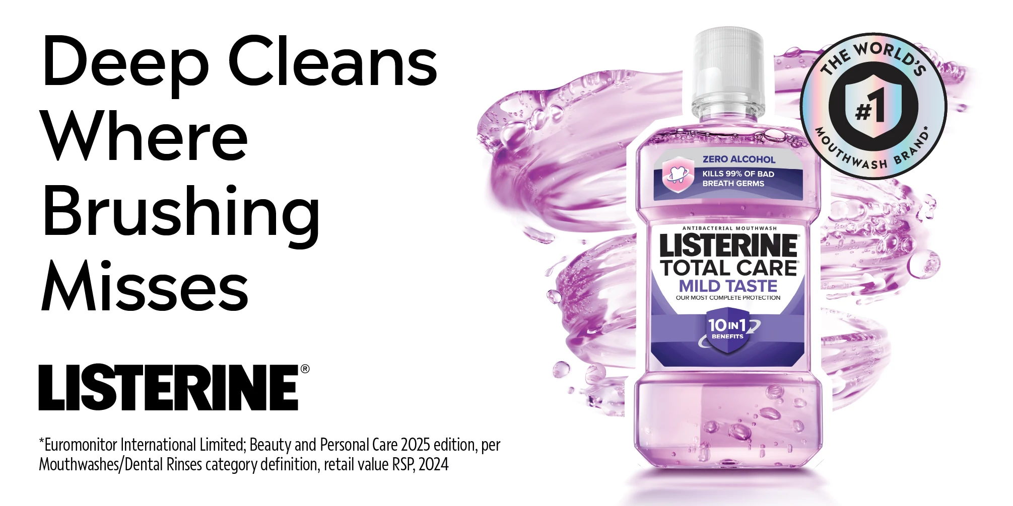 Kiss germs goodbye with Listerine