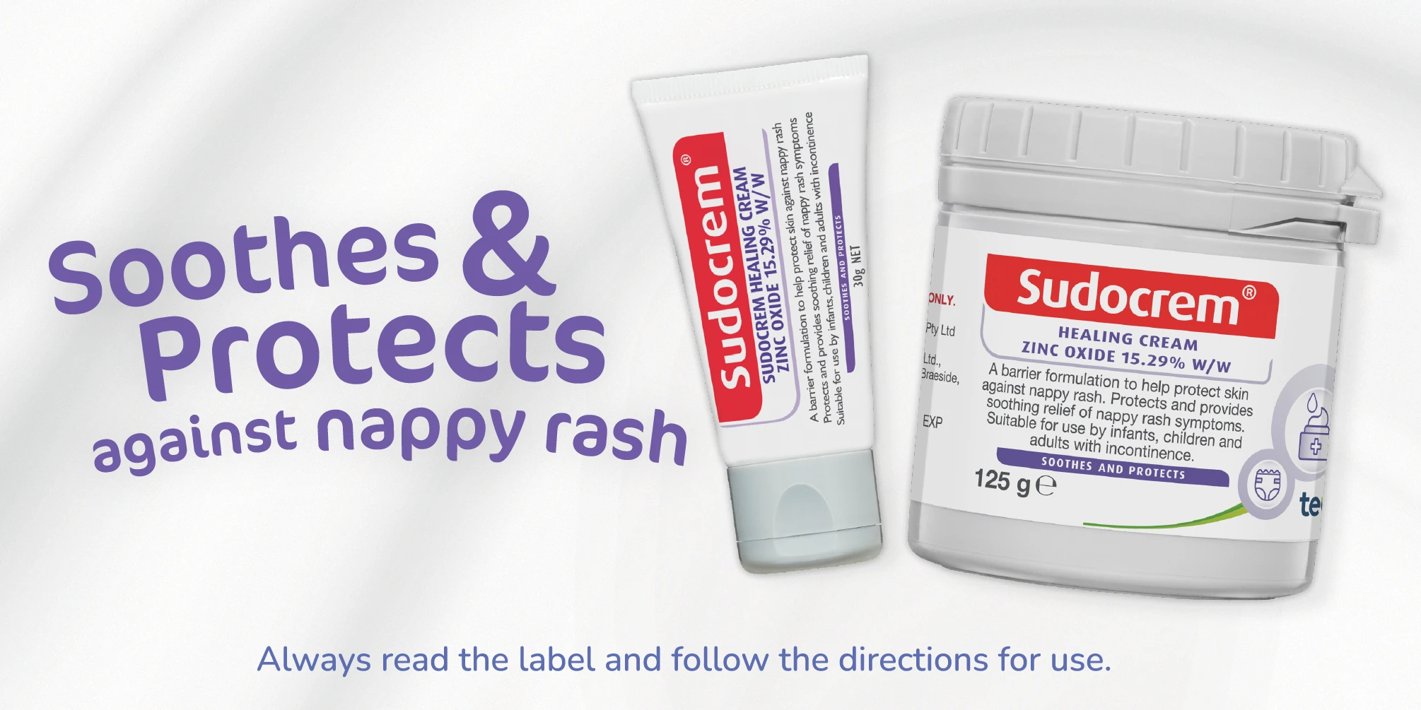 Award winnng 4 years running. Nappy rash symptom relief. Always read the label and follow the directions for use. 