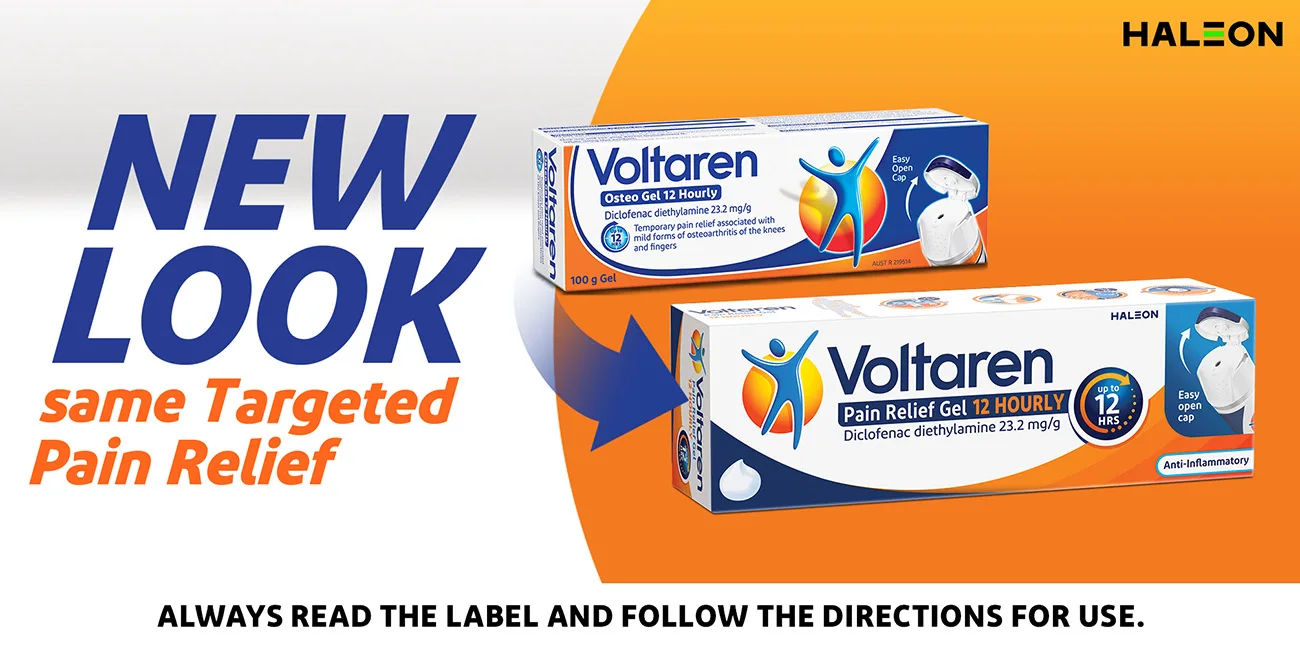 New look same targeted pain relief. Always read the label and follow the directions for use.