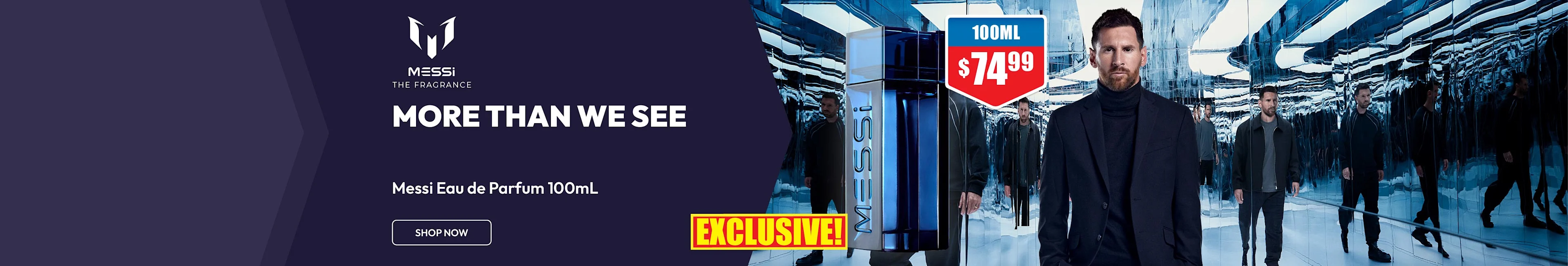 More than we see - Messi Eau de Parfum 100ml, exclusive to Chemist Warehouse