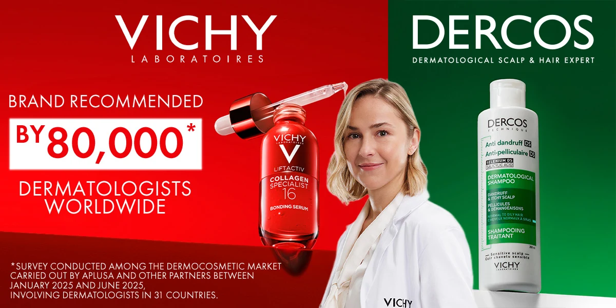 Dercos up to 100% visible dandruff eliminated