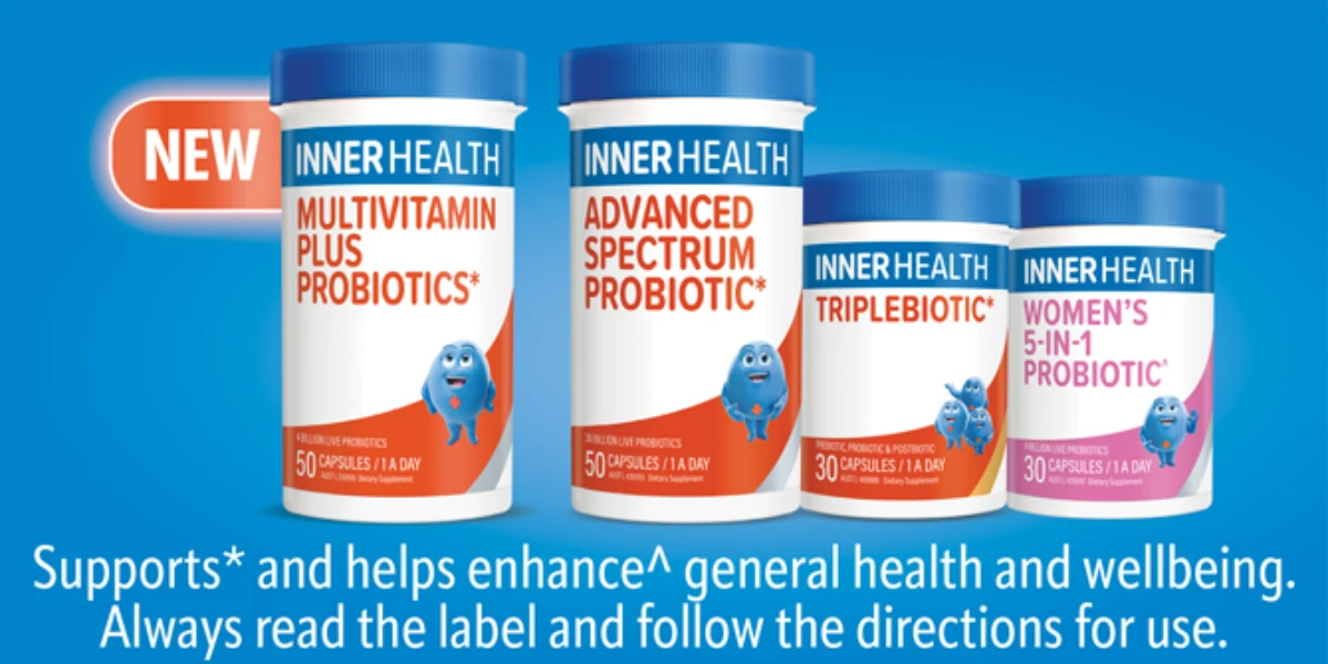 Better health starts with Inner Health. Maintains general health and wellbeing. Always read the label and follow the directions for use.