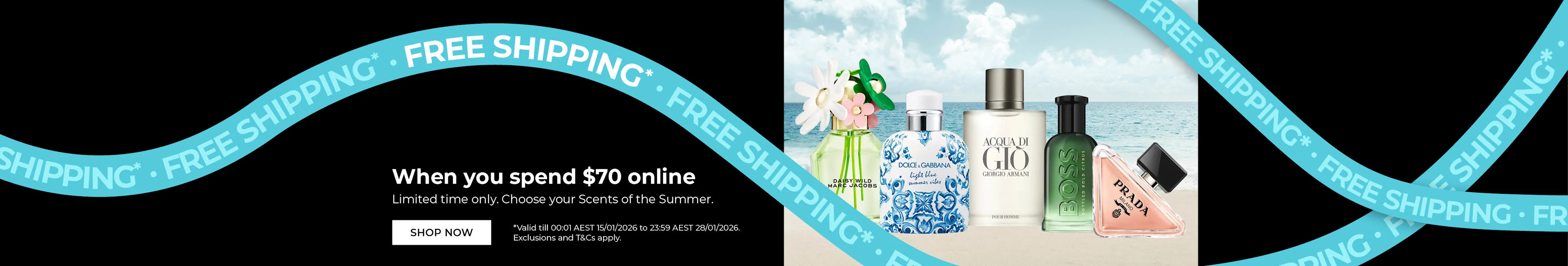 Free Shipping when you spend $70 online