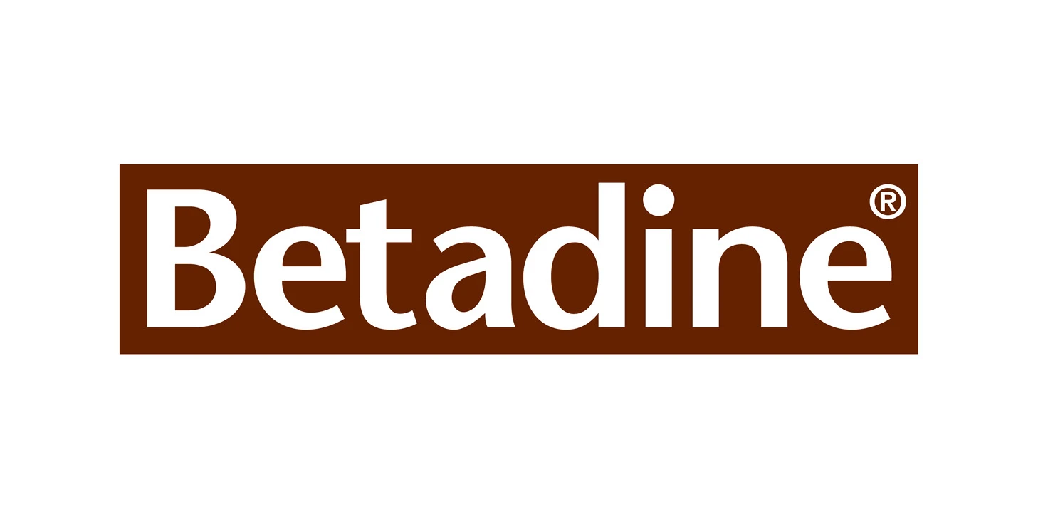 Brand logo: Betadine