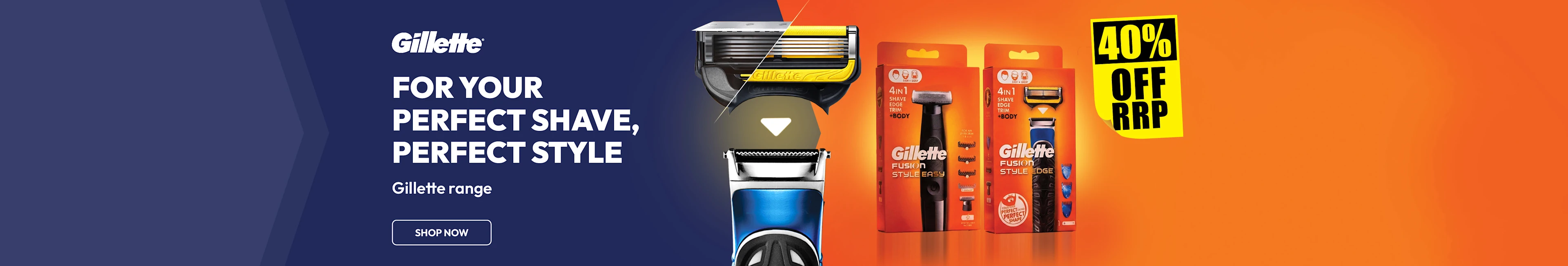 Gillette 40% Off RRP