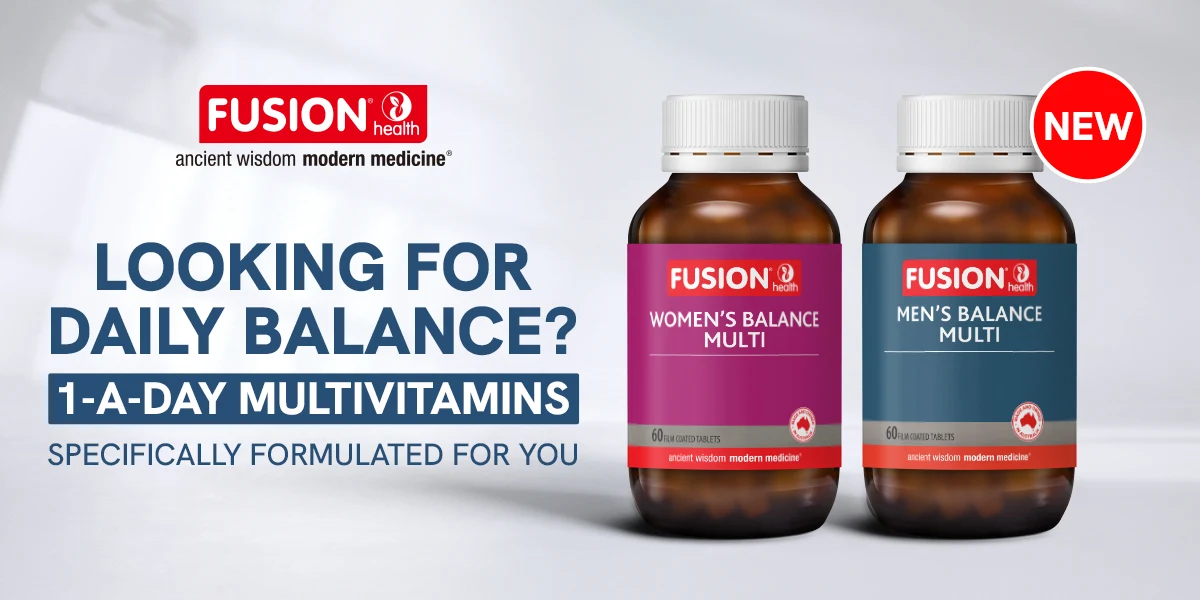 Ancient wisdom. meets modern medicine with Fusion. Always read the label and follow the directions for use.