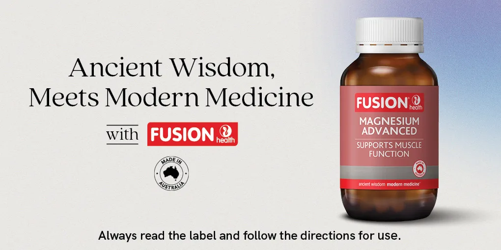 Ancient wisdom. meets modern medicine with Fusion. Always read the label and follow the directions for use.