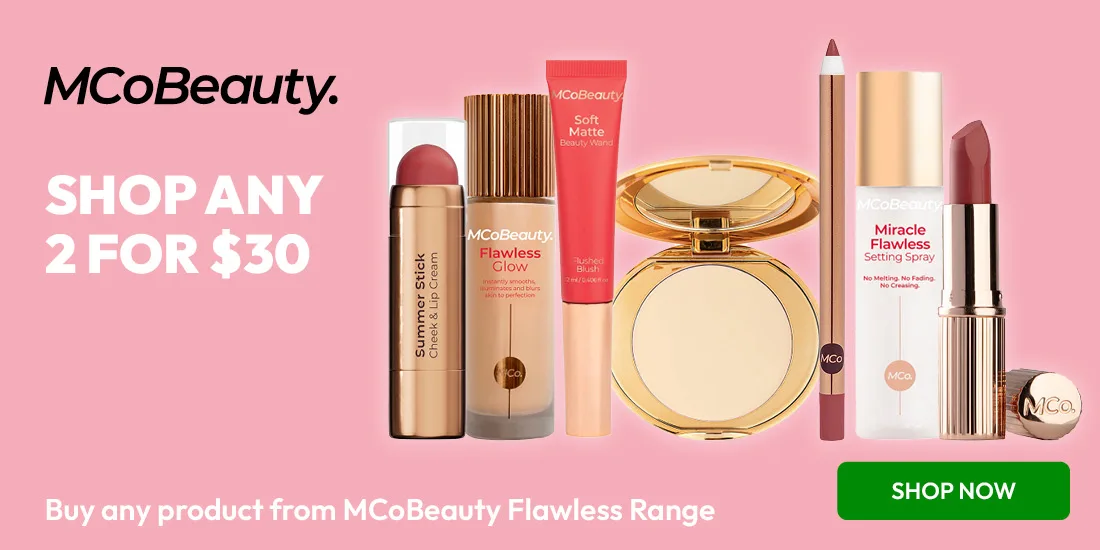 MCo Beauty Shop any 2 for $30 - Buy any product from MCoBeauty Flawless Range