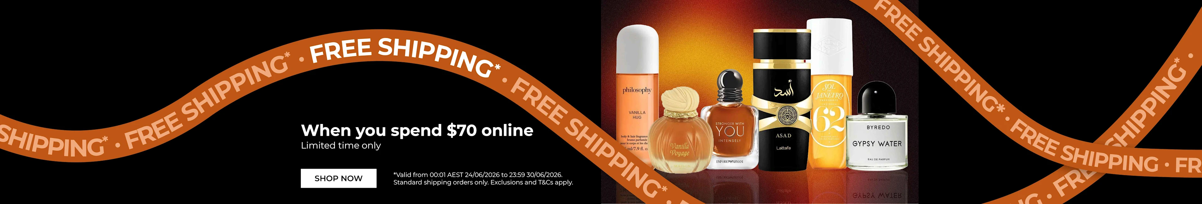 Free Shipping when you spend $70 online