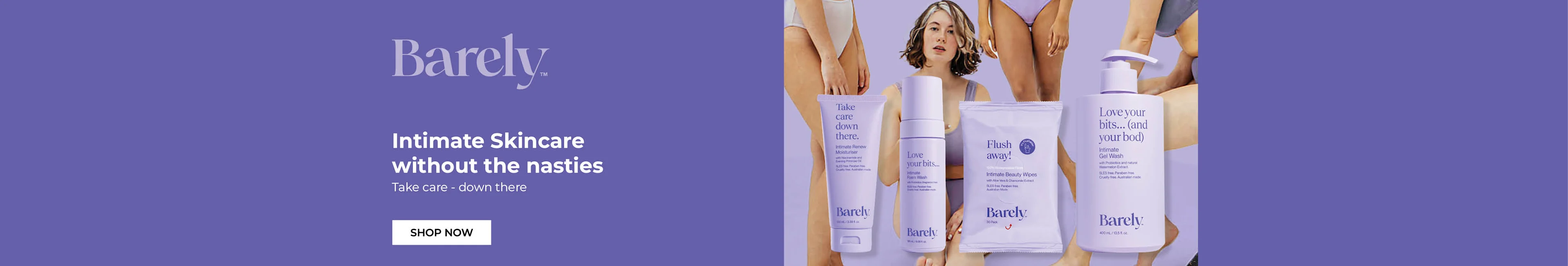 Barely - Intimate Skincare without the nasties
