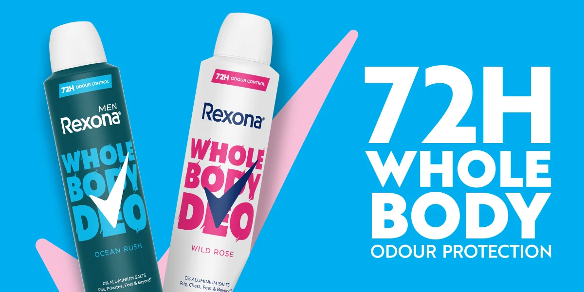 Whole body odour protection