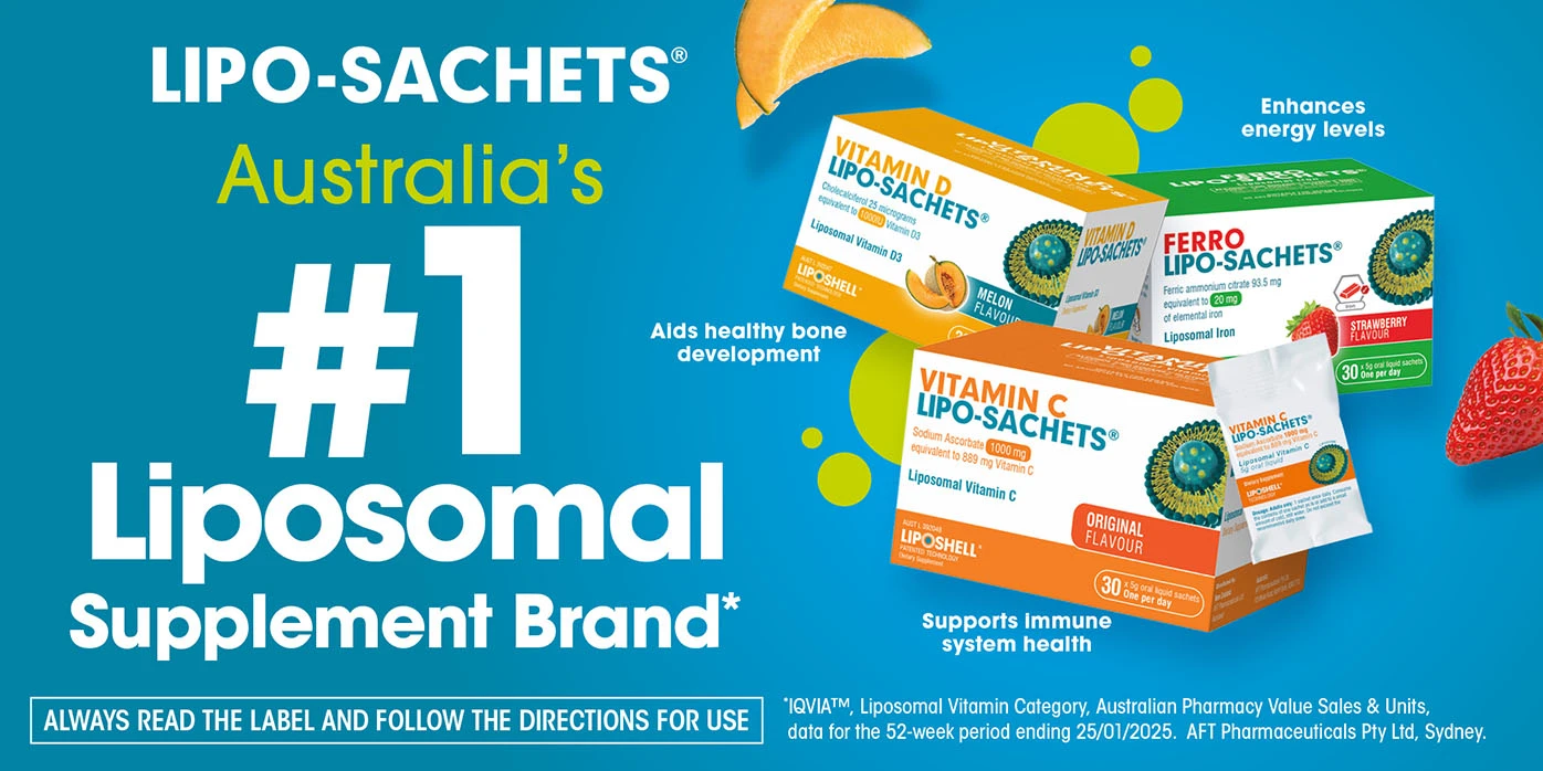 Lip-sachets Australi's #1 Liposomal Supplement Brand*