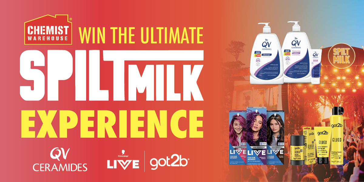Win A Spilt Milk Experience | Chemist Warehouse