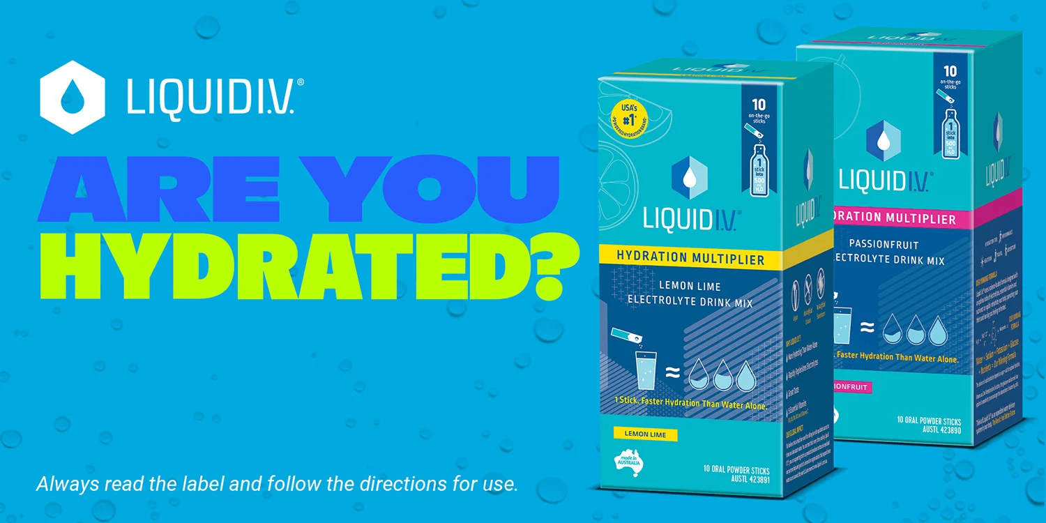 Are you hydrated? Try Liquid IV. Always read the label and follow the directions for use.