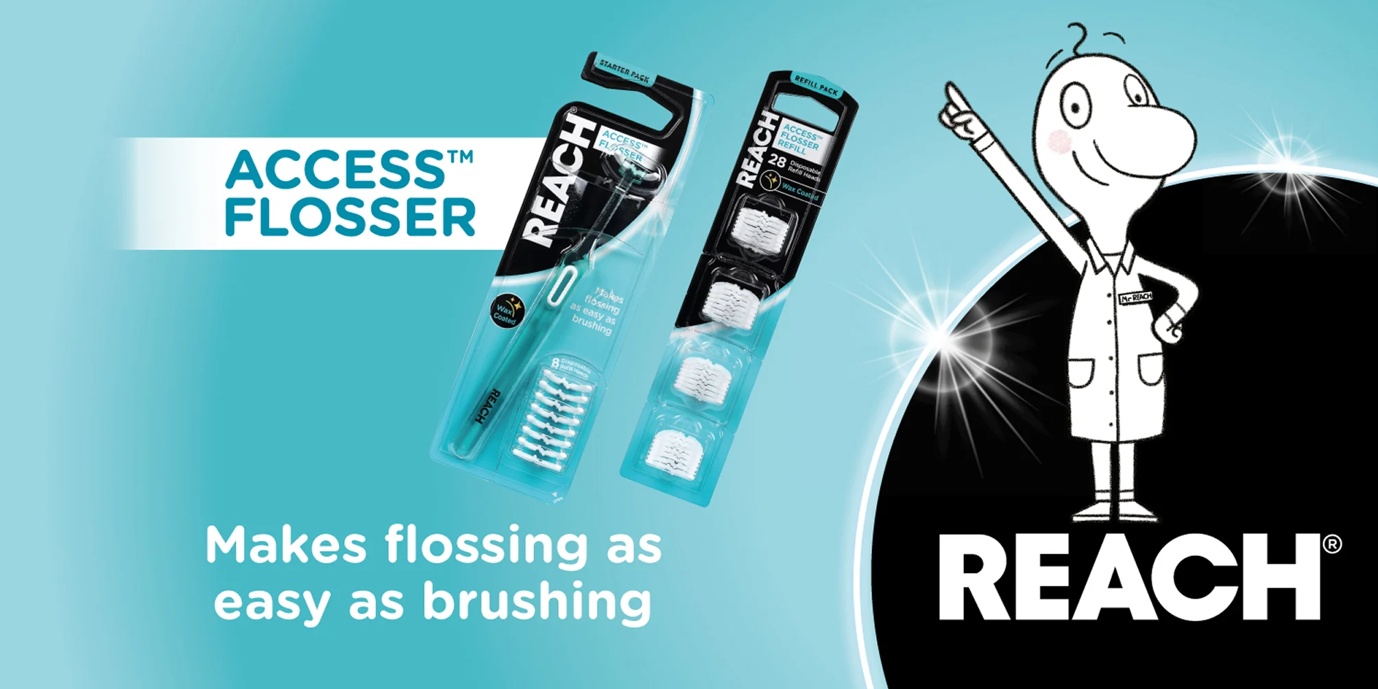Reach Access Flosser makes flossing as easy as brushing