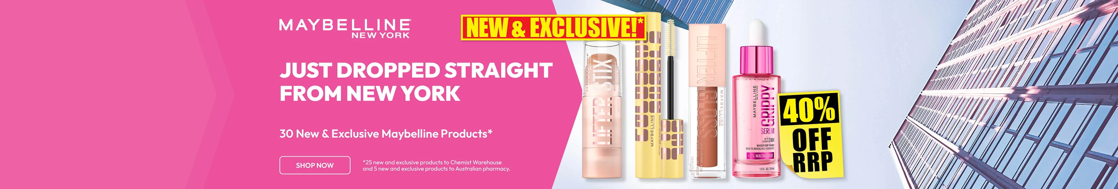 30 New & Exclusive Maybelline Products