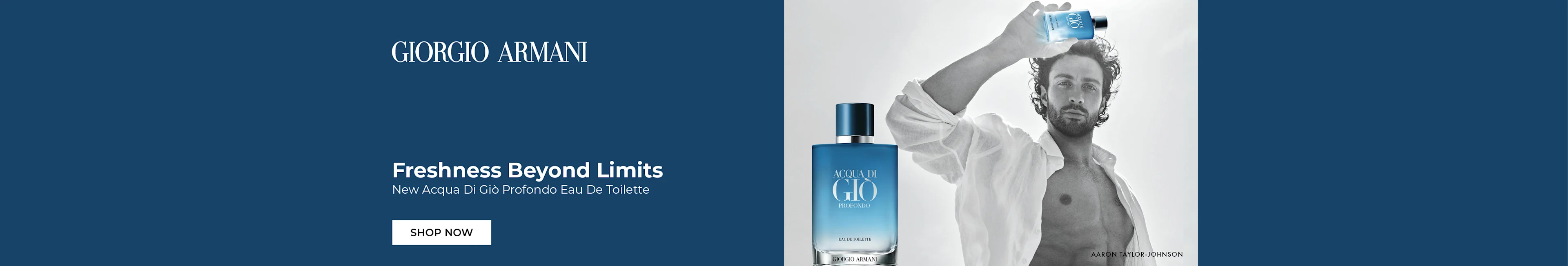 Giorgio Armani - Freshness beyond limits. New Acqua Di Gio Profondo Eau De Toilette