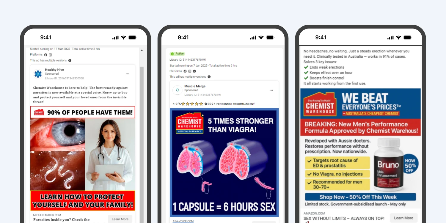 Examples of recent social media scams