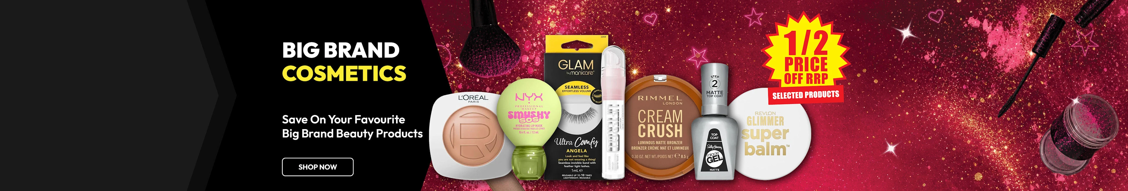Big Brand Cosmetics. Up to 1/2 Price Off RRP
