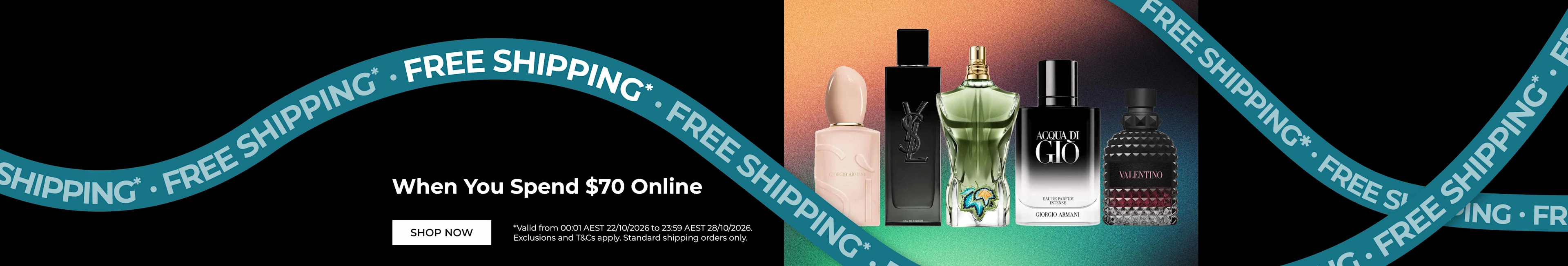 Free Shipping when you spend $70 online