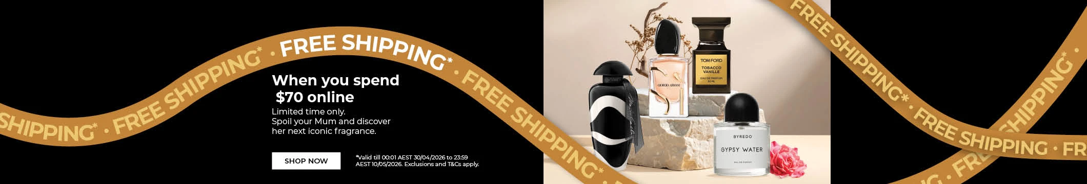 Free Shipping when you spend $70 online