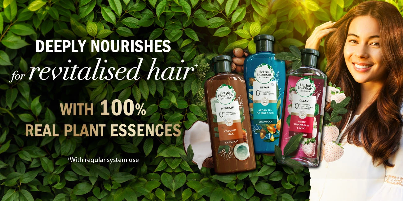 Deeply nourishes for revitalised hair with 100% real plant essences