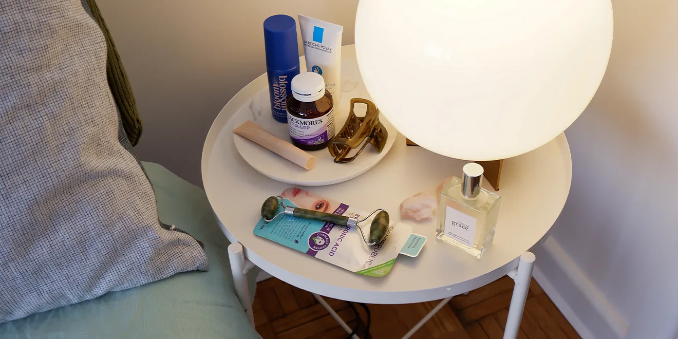 Content Hub | Article - Bedside Staples Self-Care Essentials | Hero Image (Media: Desktop)