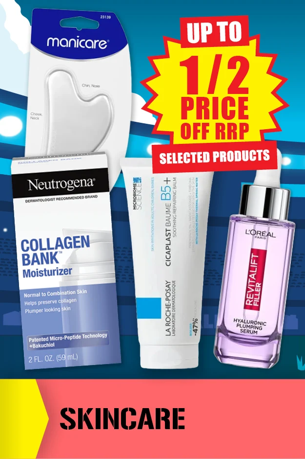 Home Page: Footy Finals Vertical Tile - Skincare (Image)