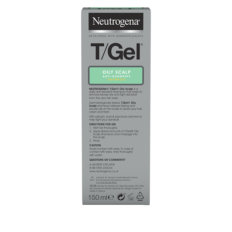 NEUTROGENA T/Gel® Oily Scalp Anti-Dandruff Shampoo 150ml - Back