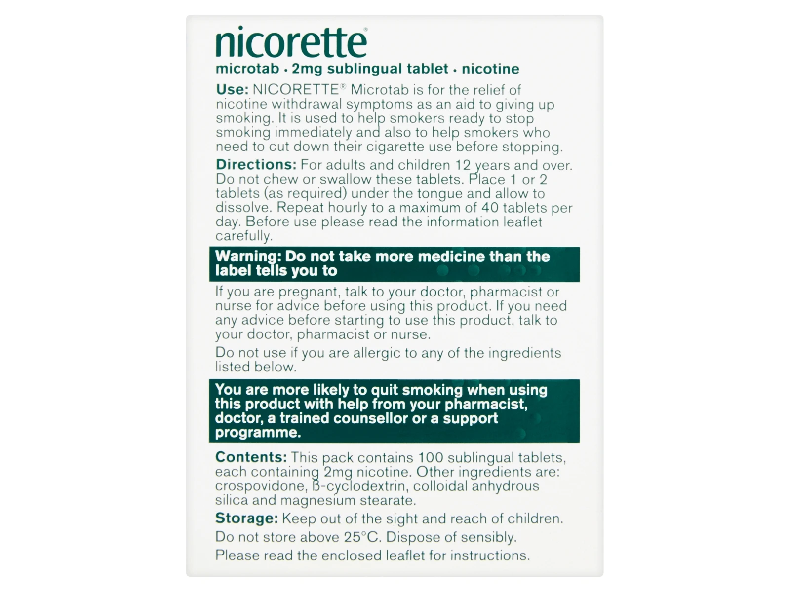 NICORETTE® Microtab