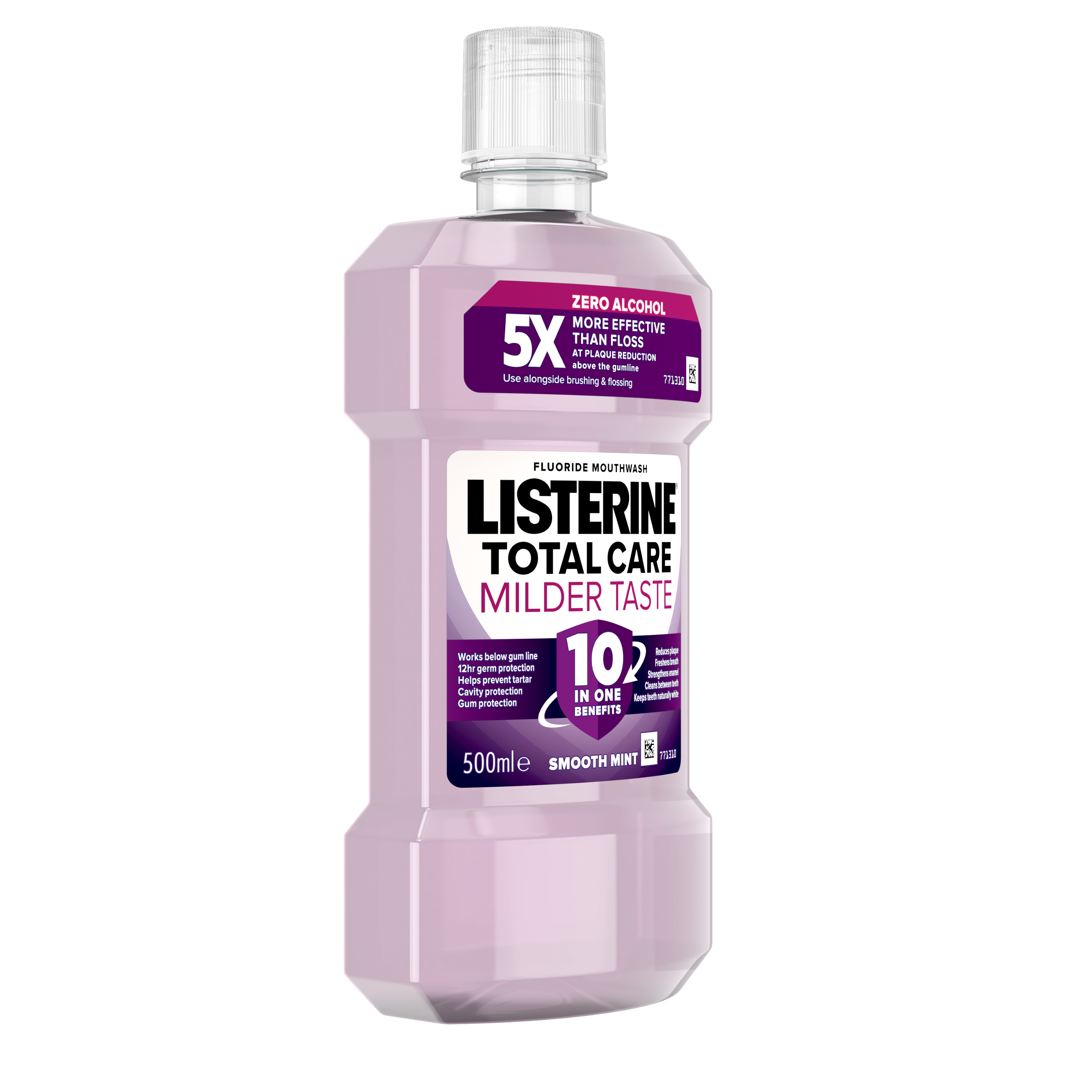 3574660676518_Listerine_Total_Care_10in1_Milder_Taste_Mouthwash_500ml_Front Left