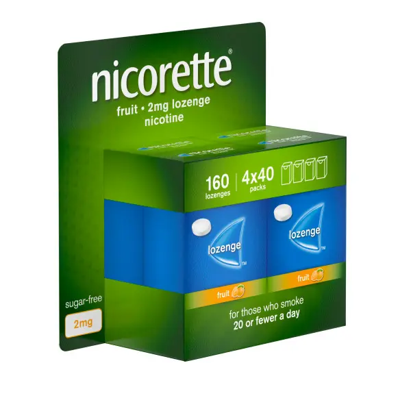 Nicorette Fruit 2mg Lozenge, 160s